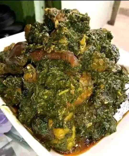 A Traditional Nigerian Recipe For Cooking Afang Soup