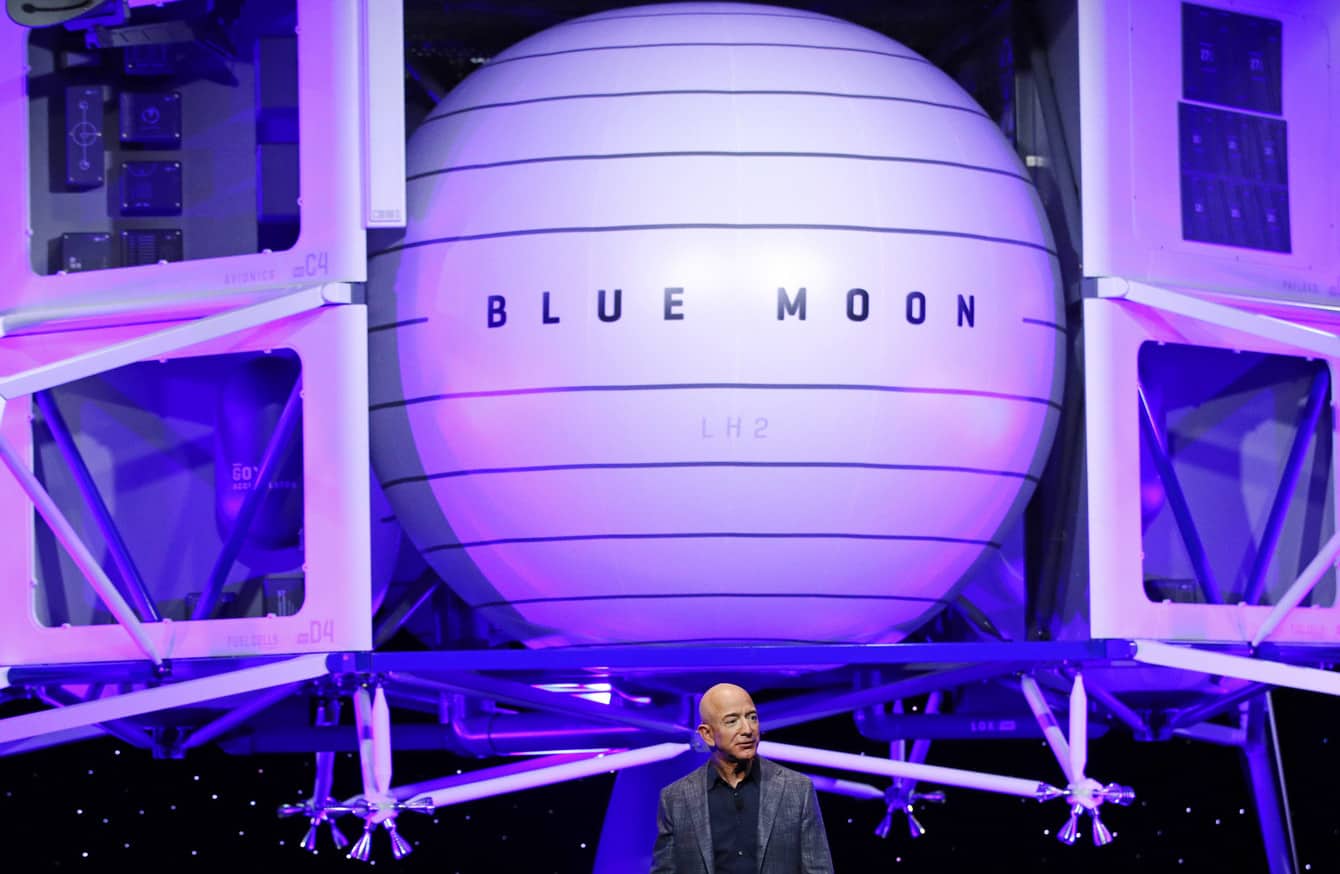 Amazon's Bezos Says He'll Send A Spaceship To The Moon